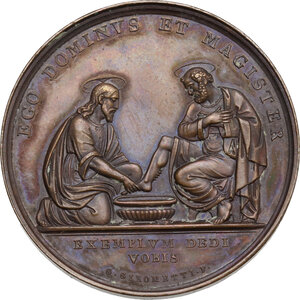 reverse: Pio IX  (1846-1878), Giovanni Mastai Ferretti.. Medaglia A. XV per la Lavanda
