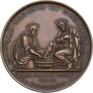 reverse: Pio IX  (1846-1878), Giovanni Mastai Ferretti.. Medaglia A. XVIII per la Lavanda