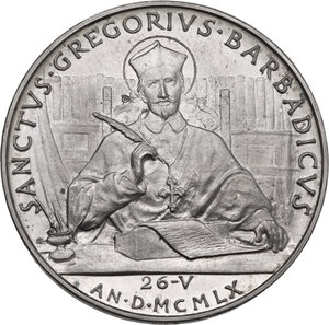 reverse: Giovanni XXIII (1959-1963), Angelo Roncalli.. Medaglia annuale, A.III, Canonizzazione di Gregorio Barbadico