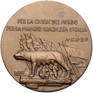 reverse: Medaglia A. XIII 1935 per la campagna coloniale