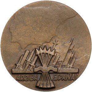 reverse: Medaglia sd (A. XV  1936) per guerra di Spagna