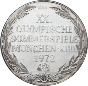reverse: Germany.  XX Olympic Games 1972. Medal 1972