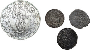 reverse: Hungary. Lot of three (3) coins (one medal/token) to be sorted. Sold with a golden horde AR Asper