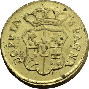 obverse: Spain. Weight of the doppia di Spagna