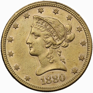 obverse: USA. 10 dollars 1880 
