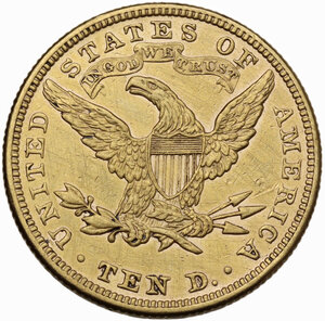 reverse: USA. 10 dollars 1881 