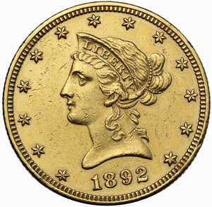 obverse: USA. 10 dollars 1892 