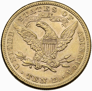 reverse: USA. 10 dollars 1896 