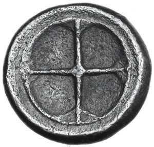 reverse: Syracuse.  Hieron I (478-466 BC).. AR Obol, c. 475-470 BC