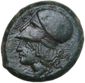 obverse: Syracuse.  Dionysios I to Dionysios II.. AE Hemilitron, c. 375-344 BC