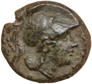 obverse: Cosa or Neapolis (?). AE Quartuncia, c. 273-250 BC