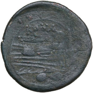 reverse: Anonymous post semilibral series.. AE Sextans, 215-212 BC