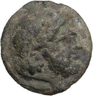 obverse: L series.. AE Cast Semis. Luceria mint, 214-212 BC