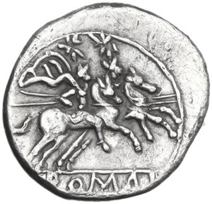 reverse: Anonymous. AR Sesteritius, uncertain Campanian mint (Castra Claudiana?), 215 BC