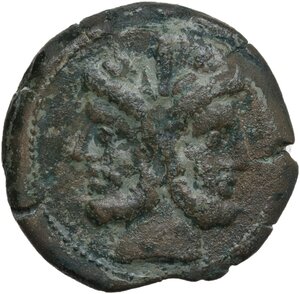 obverse: Anonymous Sextantal series.. AE As, after 211 BC