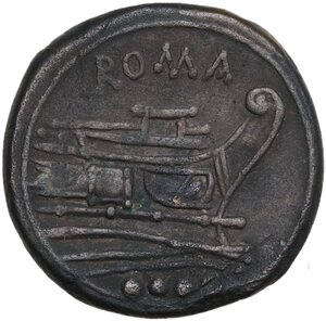 reverse: Minturnae  Second Punic War issue. AE Triens, after 211 BC