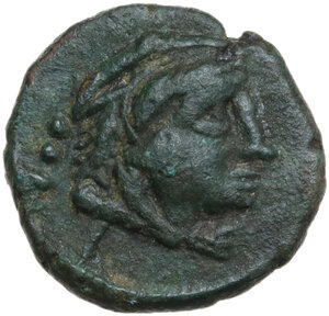 obverse: Anonymous unofficial issues.. AE Quadrans, after 211 BC