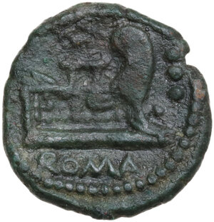 reverse: Anonymous unofficial issues.. AE Quadrans, after 211 BC