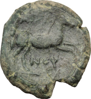 reverse: Northern Apulia, Arpi. AE 22 mm., c. 275-250 BC