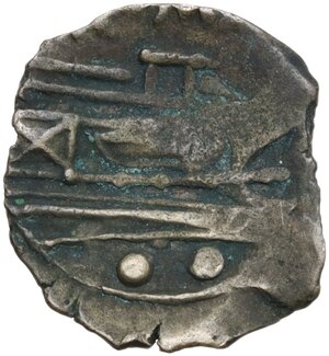 reverse: Minturnae  Second Punic War issue. AE Sextans, after 211 BC