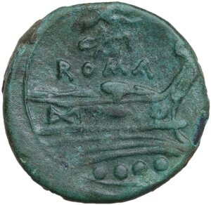 reverse: Victory light series.. AE Triens. Central Italy, 211-208 BC