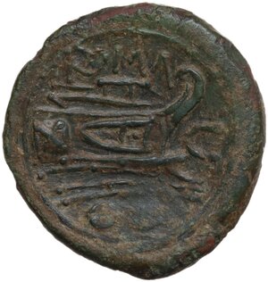 reverse: L. Cornelius (C) series. AE Sextans. Mint in Sardinia