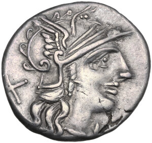 obverse: L. Trebanius. AR Denarius, 135 BC