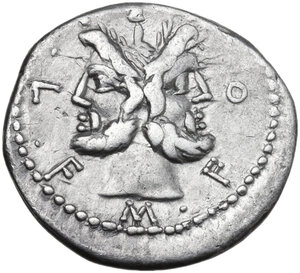 obverse: M. Furius Philus. AR Denarius, 119 BC