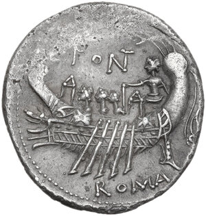 reverse: C. Fonteius. AR Denarius, 114 or 113 BC