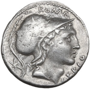 obverse: Q. Lutatius Cerco. AR Denarius, 109 or 108 BC
