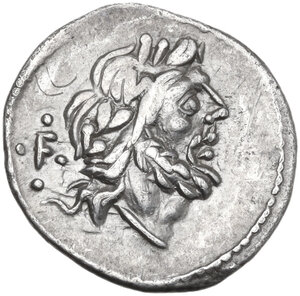 obverse: T. Cloulius. AR Quinarius, 98 BC