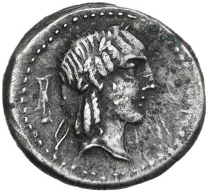 obverse: L. Calpurnius Piso Frugi. AR Quinarius, 90 BC