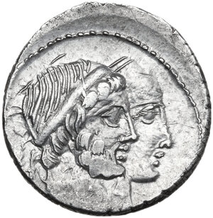 obverse: C. Marcius Censorinus. AR Denarius, 88 BC