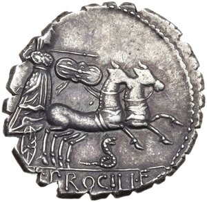 reverse: L. Procilius. AR Denarius, 80 BC
