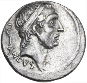 obverse: L. Marcius Philippus. AR Denarius, 56 BC