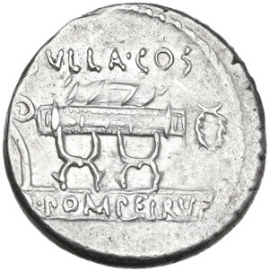 reverse: Q. Pompeius Rufus. AR Denarius, 54 BC