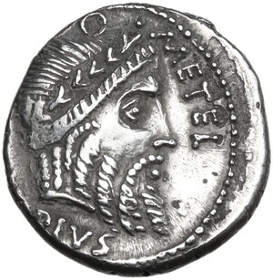 obverse: Q. Caecilius Metellus Pius Scipio. AR Denarius, Africa, 47-46 BC
