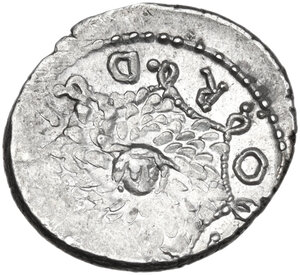 reverse: Mn. Cordius Rufus. AR Denarius, c. 46 BC
