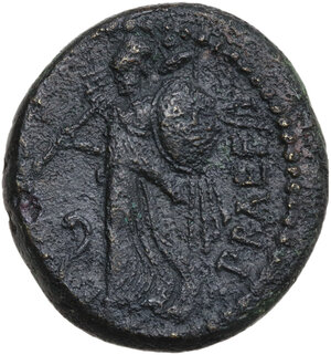 reverse: Julius Caesar.. AE Dupondius, 45 BC. North Italian mint. C. Clovius, Prefect