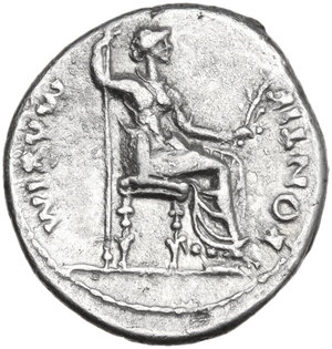 reverse: Tiberius (14-37 AD).. AR Denarius, Tribute Penny type. Lugdunum mint, 18-35 AD
