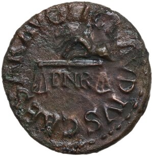 obverse: Claudius (41-54).. AE Quadrans, 41 AD