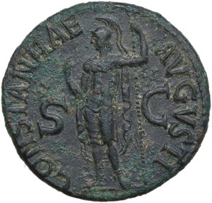 reverse: Claudius (41-54).. AE As, Rome mint, 50-54 AD