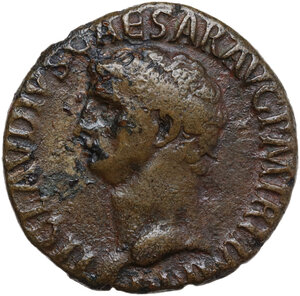obverse: Claudius (41-54).. AE As, 50-54 AD
