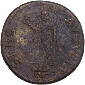 reverse: Claudius (41-54).. AE Sestertius. Rome mint. Struck AD 42-43