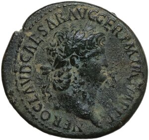 obverse: Nero (54-68).. AE Dupondius, Lugdunum mint,, c. 64-67