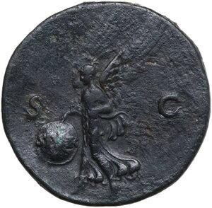 reverse: Nero (54-68).. AE As, Lugdunum mint, c. 65 AD
