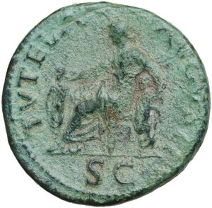 reverse: Vespasian (69 -79).. AE Dupondius, 71 AD