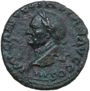 obverse: Vespasian (69 -79).. AE As, Rome mint, 71 AD