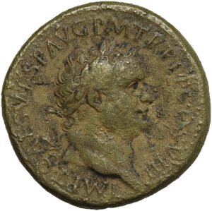 obverse: Titus (79-81).. AE Sestertius, 80 AD