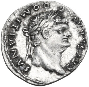 obverse: Domitian as Caesar (69-79).. AR Denarius, 76-77, Rome mint